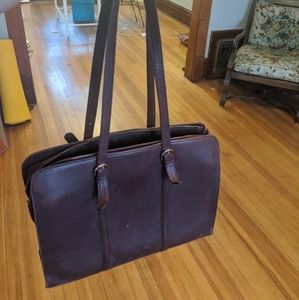 Handmade leather briefcase